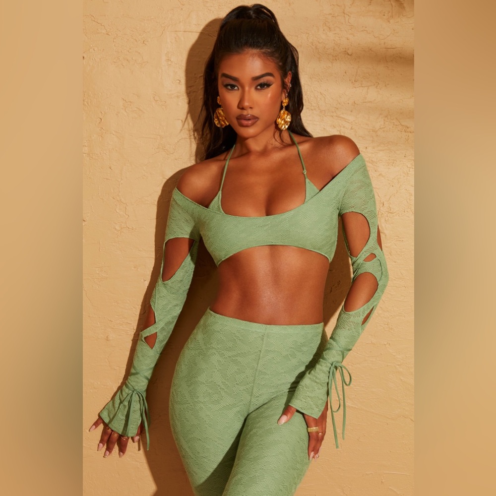 Oh Polly Green Set NWT